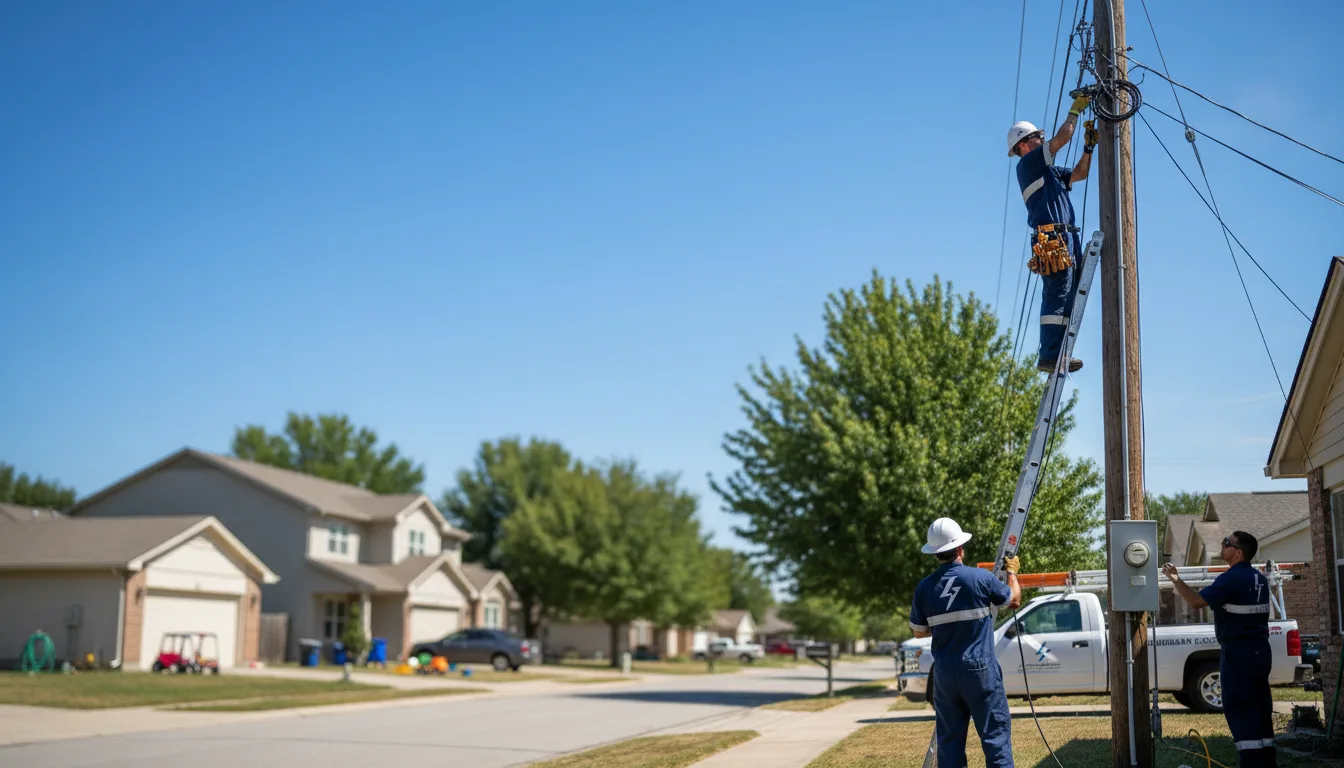 Residential electrician providing installation services in Lucan, MN